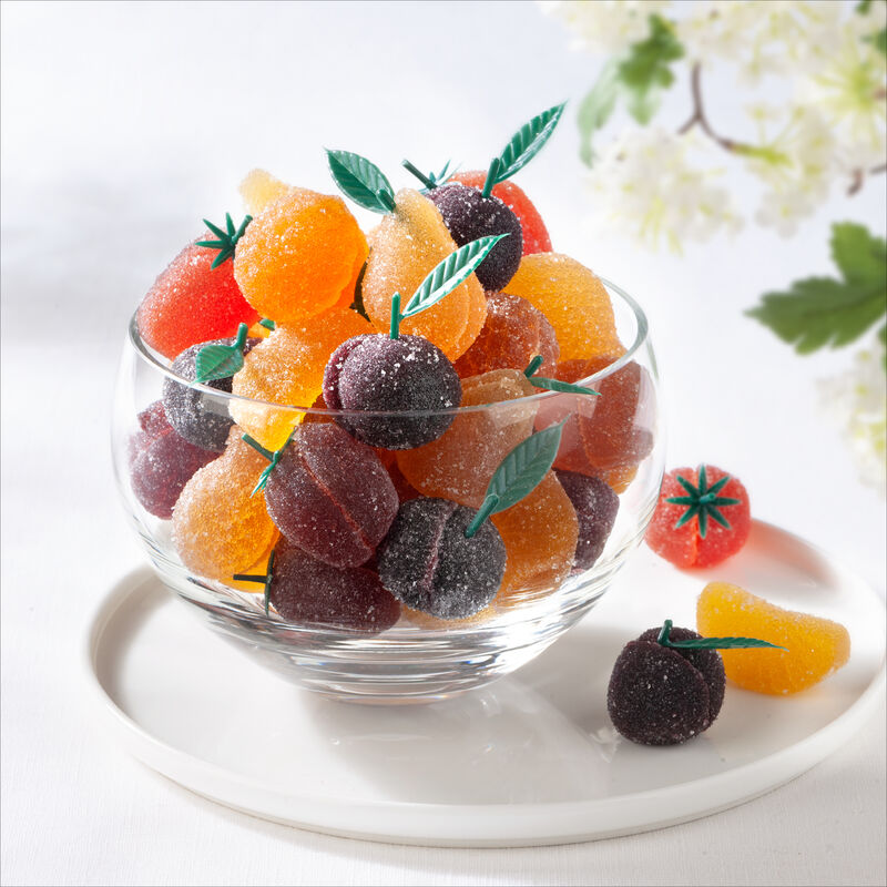 Pâtes de fruits belges de luxe, aux jolies formes de fruits (70