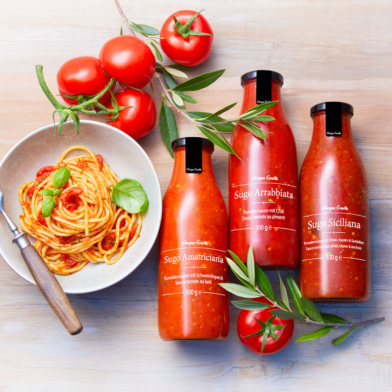 Arrabbiata : sauce tomate italienne San Marzano trs aromatique Photo 2