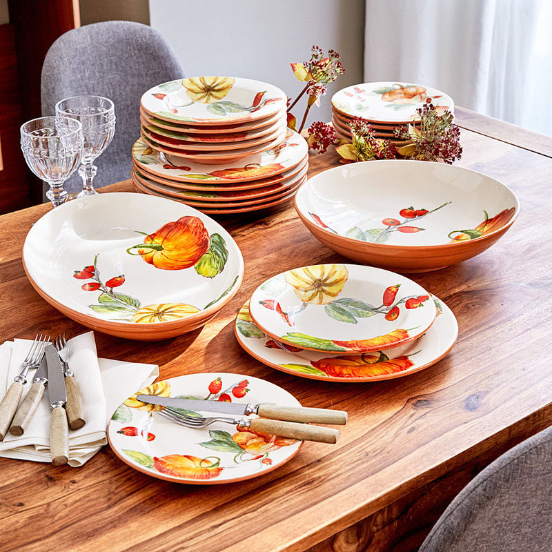 Assiettes plates en céramique de grande qualité aux décors traditionnels  siciliens - Hagen Grote GmbH