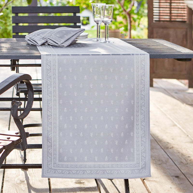 Chemin de table - linge de table provenal avec protection antitaches : tiss jacquard haut de gamme