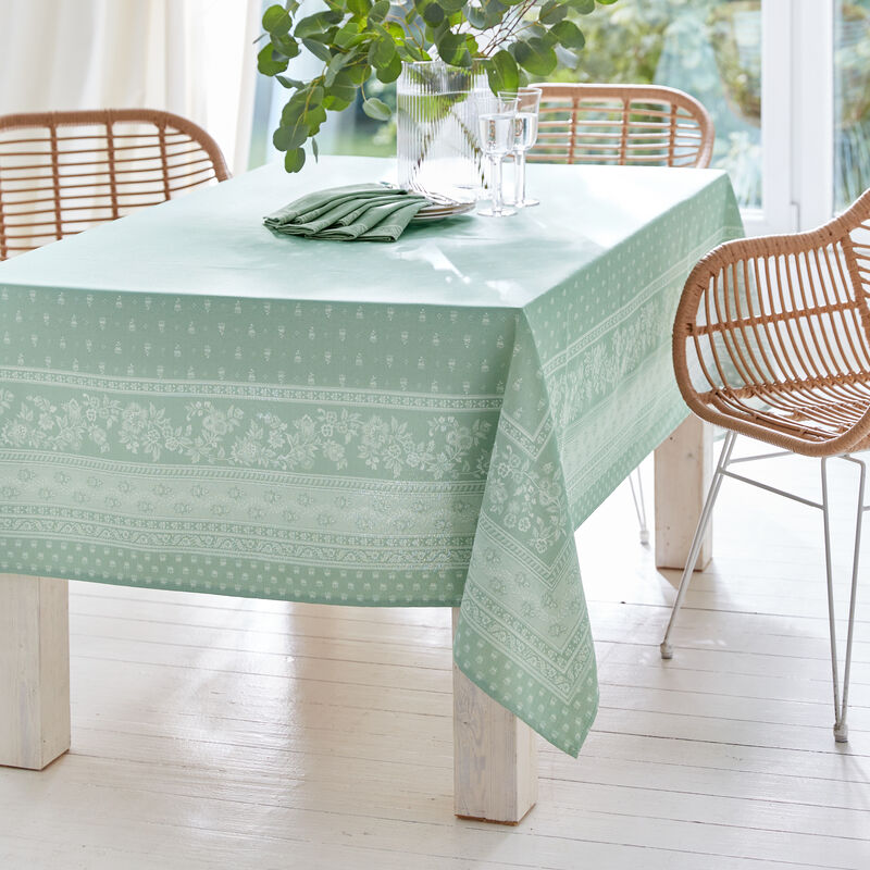 Nappes - linge de table provenal avec protection antitaches : tiss jacquard haut de gamme