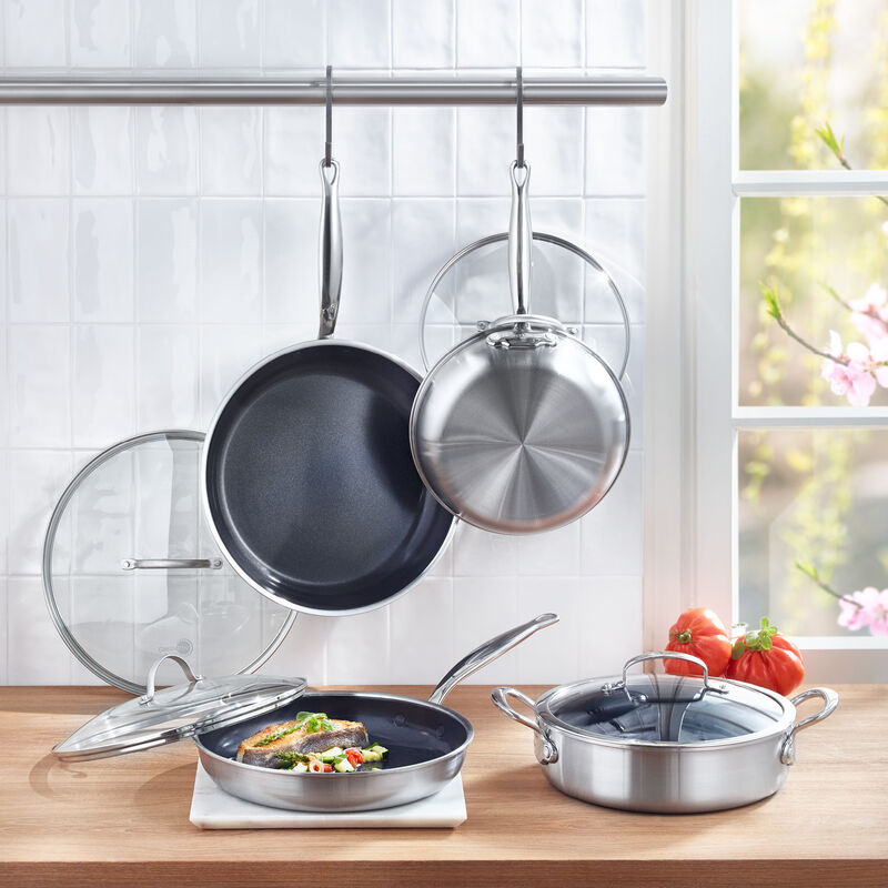 Poêle wok en aluminium, céramique ou acier inoxydable