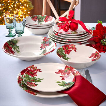 Image du produit pour 'Assiettes plates   Poinsettia  spectaculaires'