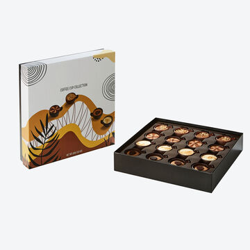 Image du produit pour 'Assortiment de choix de pralines : tasses en chocolat dclines en 4 dlicieuses varits'