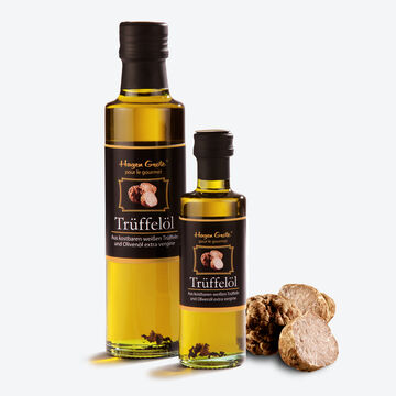 Image du produit pour 'Huile de truffe aux prcieuse truffes blanches et  l'huile d'olive vierge extra'