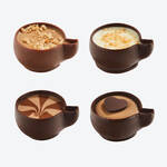 Image du produit pour 'Assortiment de choix de pralines : tasses en chocolat dclines en 4 dlicieuses varits'