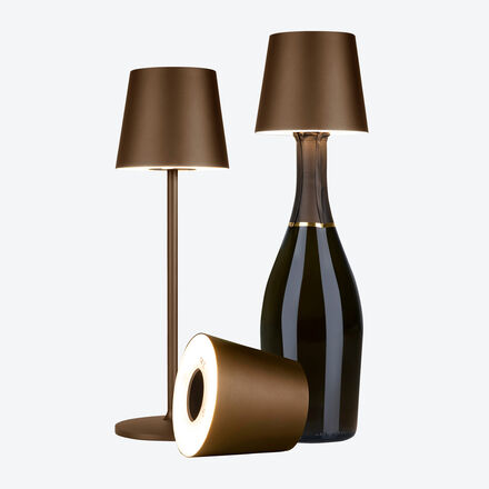 Image du produit pour 'Au choix : lampe de table LED ou lampe-bouteille, rechargeable'