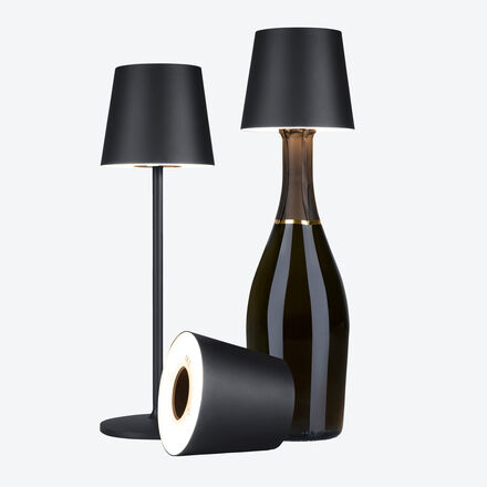 Image du produit pour 'Au choix : lampe de table LED ou lampe-bouteille, rechargeable'