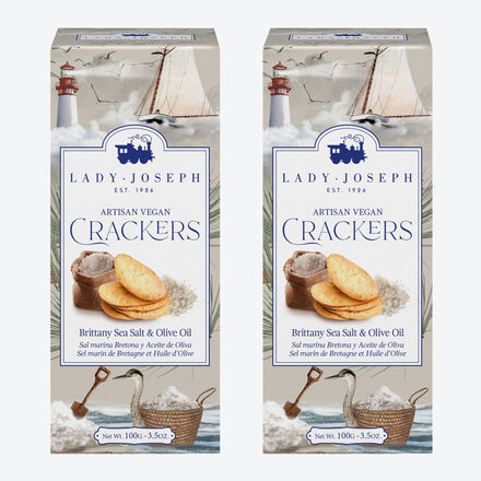 Image du produit pour 'Crackers artisanaux au sel marin - Irrsistibles biscuits sals'