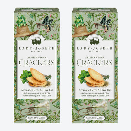 Image du produit pour 'Crackers artisanaux aux herbes - Irrsistibles biscuits sals'