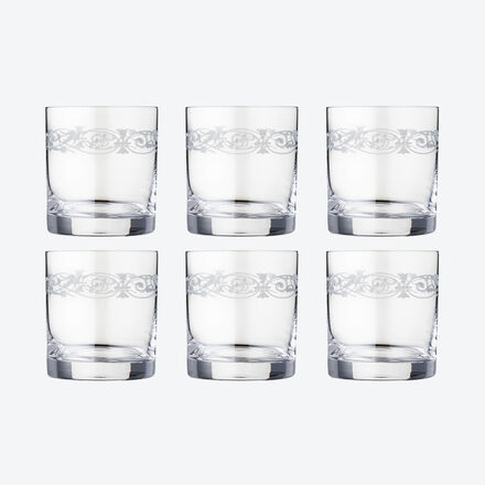 Image du produit pour 'lgants verres  eau en cristal  aux motifs de sarments en filigrane par pantographie'