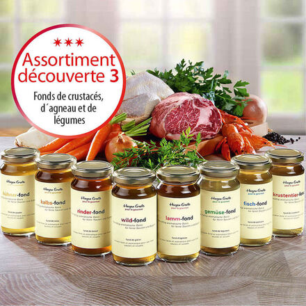 Image du produit pour 'Fonds : assortiment dcouverte (crustacs, agneau, lgumes)'