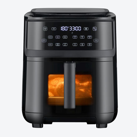 Image du produit pour 'Friteuse  air chaud et cuiseur vapeur : cuisson parfaite avec une chaleur rapide'