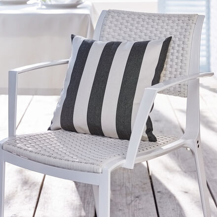 Image du produit pour 'Housse de coussin  rayures : linge de table de jardin et de terrasse rsistant aux intempries et aux taches'