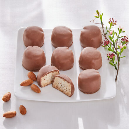 Image du produit pour 'Kourabiedes - dlicieux biscuits grecs aux amandes finement enrobs de chocolat'