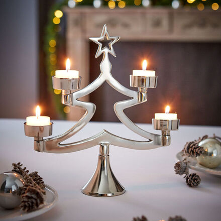 Image du produit pour 'Le sapin porte-bougies cre une ambiance festive pour Nol'