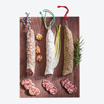 Image du produit pour 'Lot de 3 saucissons 3 x 135 g noix, herbes de Provence fenouil'