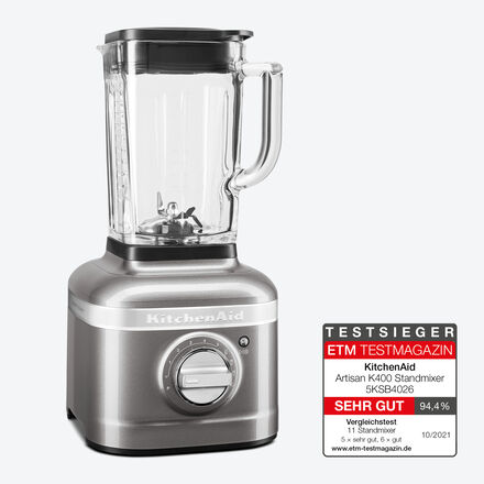 Image du produit pour 'Mixeur-blender KitchenAid Artisan Power Plus : rduit en pure fine, plus besoin de chinois'