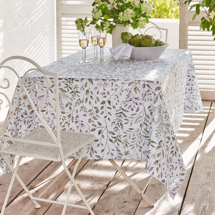 Image du produit pour 'Nappe florale en coton avec protection anti-taches de haute qualit'