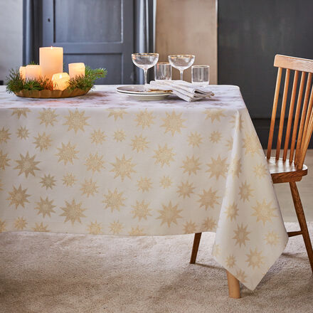 Image du produit pour 'Nappe jacquard lgante avec motif toiles et effet brillan'