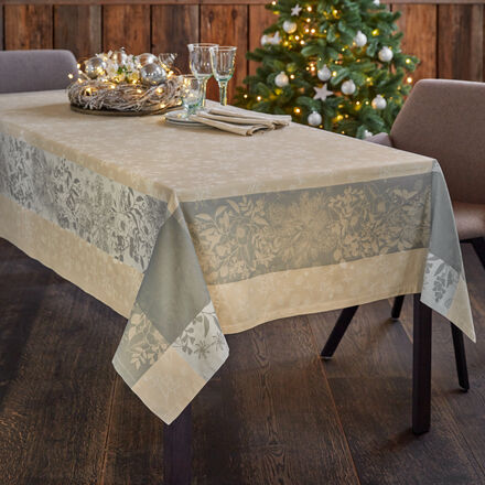 Image du produit pour 'Nappe - linge de table jacquard aux motifs de Nol, linge de table hiver, Avent, Nol mix & match coordonn'