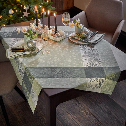 Image du produit pour 'Nappe - linge de table jacquard aux motifs de Nol, linge de table hiver, Avent, Nol mix & match coordonn'