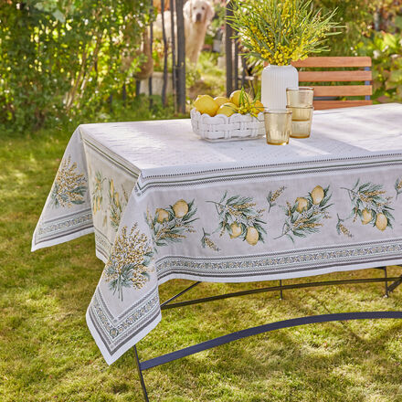 Image du produit pour 'Nappes : lgant linge de table jacquard avec protection anti-taches'