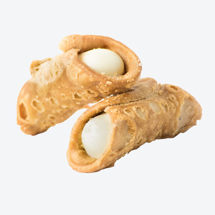 Image du produit pour 'Ptisserie sicilienne : cannoli croustillants fourrs de crme vanille'