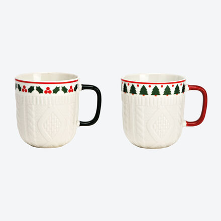 Image du produit pour 'Porcelaine et motifs hivernaux pour dguster chocolat chaud, th, caf, vin chaud'