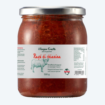 Image du produit pour 'Rag de boeuf Chianina traditionnel italien : servi avec des pappardelle un dner dominical pimontais'